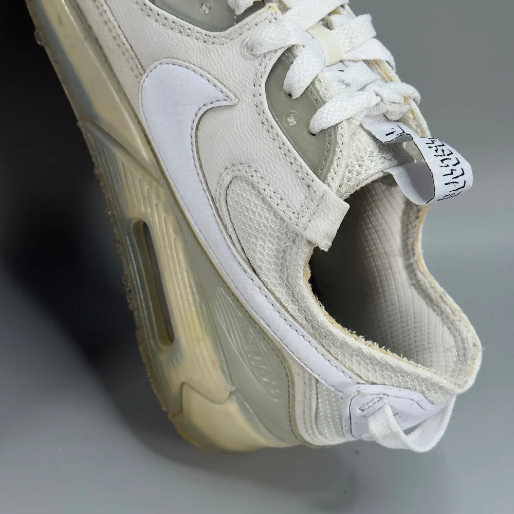 Nike Air Max 90‎ Terrascape 90 Mens 8 Running Shoes White Gray Sneakers Trainer